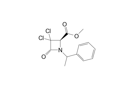3,3-Dichloro-4-oxo-1-(1-phenylethyl)azetidine-2-carboxylic acid methyl ester isomer