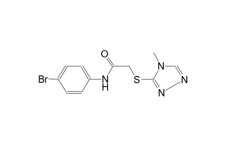 N-(4-bromophenyl)-2-[(4-methyl-4H-1,2,4-triazol-3-yl)sulfanyl]acetamide