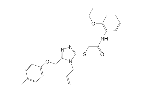 2-({4-allyl-5-[(4-methylphenoxy)methyl]-4H-1,2,4-triazol-3-yl}sulfanyl)-N-(2-ethoxyphenyl)acetamide