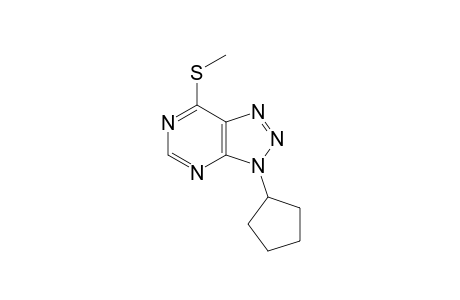 3-cyclopentyl-7-(methylthio)-3H-v-triazolo[4,5-d]pyrimidine