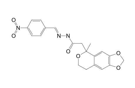 [1-(1-METHYL-6,7-METHYLENEDIOXY)-ISOCHROMANYL]-ACETYL-HYDRAZONO-PARA-NITROBENZYL;E-ISOMER