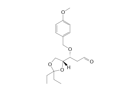(3R)-3-[(4R)-2,2-Diethyl-[1,3]dioxolan-4-yl]-3-(4-methoxybenzyloxy)propanal