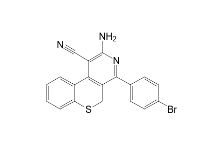 2-Amino-4-(4-bromophenyl)-(5H)-[1]benzothiopyrano[3,4-c]pyridine-1-carbonitrile