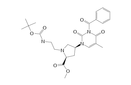 (2R,4S)-1-(N-TERT.-BUTYLOXYCARBONYL-AMINOETHYL)-4-(N-(3)-BENZOYLTHYMIN-1-YL)-PROLINE-METHYLESTER