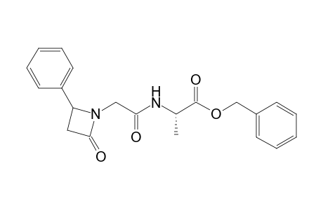 (2S)-2-[[1-oxo-2-(2-oxo-4-phenyl-1-azetidinyl)ethyl]amino]propanoic acid (phenylmethyl) ester