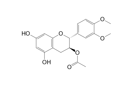(2R,3S)-3',4'-Dimethoxyphenyl-5,7-dihydroxychroman-3-yl acetate