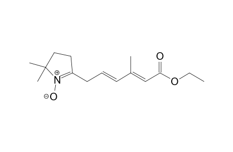 3-Methyl-5-(5,5-dimethyl-1-oxide-4,5-dihydro-3H-pyrrol-2-yl)hexa-2,4-dienoic acid ethyl ester