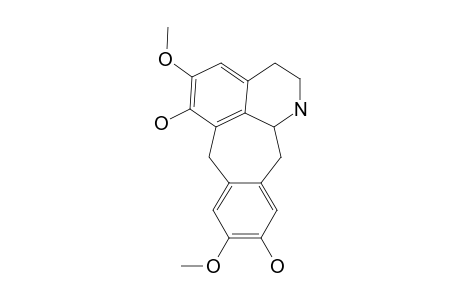 1,2,3,7,12,12A-HEXAHYDRO-6,10-DIHYDROXY-5,9-DIMETHOXYBENZO-[5,6]-CYCLOHEPT-[1,2,3-IJ]-ISOQUINOLINE