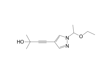 4-[1-(1-Ethoxyethyl)-1H-pyrazol-4-yl]-2-methylbut-3-yn-2-ol
