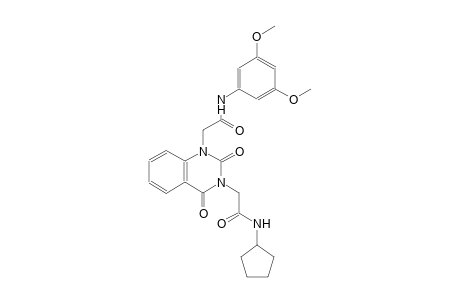3-(3-cyclopentyl-2-oxopropyl)-1-[3-(3,5-dimethoxyphenyl)-2-oxopropyl]-1,2,3,4-tetrahydroquinazoline-2,4-dione