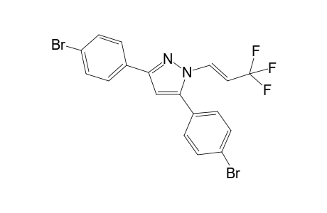 (E)-3,5-Bis(4-bromophenyl)-1-(3,3,3-trifluoroprop-1-en-1-yl)-1H-pyrazole