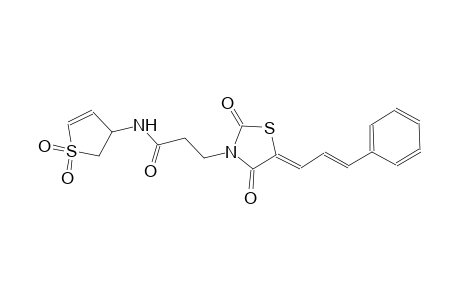 3-thiazolidinepropanamide, N-(2,3-dihydro-1,1-dioxido-3-thienyl)-2,4-dioxo-5-[(2E)-3-phenyl-2-propenylidene]-, (5Z)-