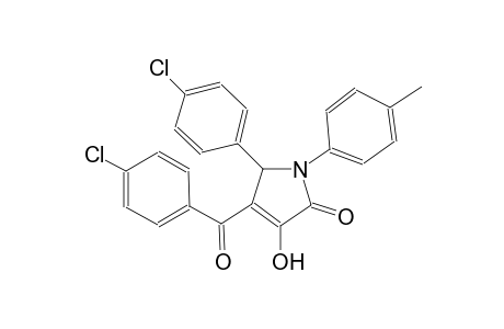 4-(4-chlorobenzoyl)-5-(4-chlorophenyl)-3-hydroxy-1-(4-methylphenyl)-1,5-dihydro-2H-pyrrol-2-one