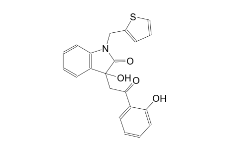 2H-indol-2-one, 1,3-dihydro-3-hydroxy-3-[2-(2-hydroxyphenyl)-2-oxoethyl]-1-(2-thienylmethyl)-