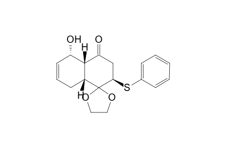 (1'RS,4a'SR,6'SR,8a'SR)-1'-hydroxy-6'-phenylthio-1',4',4a',6',7',8a'-hexahydrospiro{1,3-dioxolane-2,5'(8'H)-naphthalene}-8'-one