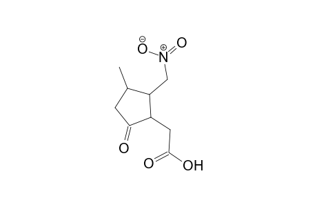 cyclopentaneacetic acid, 3-methyl-2-(nitromethyl)-5-oxo-