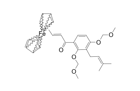 (E)-1-[2,4-BIS-(METHOXYMETHOXY)-3-PRENYLPHENYL]-3-FERROCENYL-2-PROPEN-1-ONE