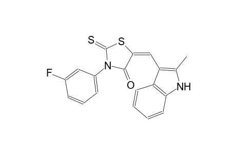 4-thiazolidinone, 3-(3-fluorophenyl)-5-[(2-methyl-1H-indol-3-yl)methylene]-2-thioxo-, (5E)-