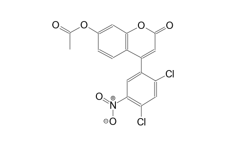 Acetic acid, [4-(2,4-dichloro-5-nitrophenyl)-2-oxo-2H-chromen-7-yl] ester