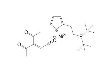 {[2-(Di-tert-butylphosphanyl)ethyl]cyclopentadienyl}(4-acetyl-5-oxohex-3-en-1-yn-1-yl)nickel(II)
