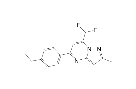 7-(difluoromethyl)-5-(4-ethylphenyl)-2-methylpyrazolo[1,5-a]pyrimidine