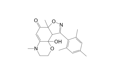 9b-Hydroxy-4,6a-dimethyl-9-(2',4',6'-trimethylphenyl)-3,4,9a,9b-tetrahydro-2H-1,2-oxazolo[5,4-h]-1,4-benzoxazin-6(6aH)-one