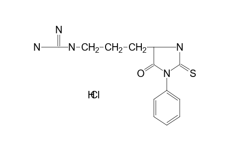 L-3-(5-OXO-1-PHENYL-2-THIOXO-4-IMIDAZOLIDINYL)PROPYL]GUANIDINE,MONOHYDROCHLORIDE