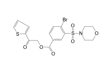 4-Bromo-3-(morpholine-4-sulfonyl)-benzoic acid 2-oxo-2-thiophen-2-yl-ethyl ester