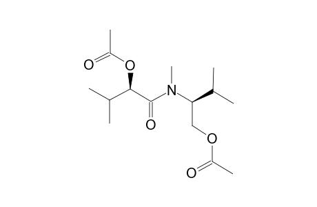 acetic acid [(1R)-1-[[(1S)-1-(acetoxymethyl)-2-methyl-propyl]-methyl-carbamoyl]-2-methyl-propyl] ester