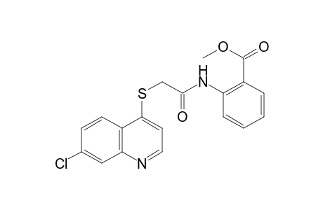 Benzoic acid, 2-[2-(7-chloroquinolin-4-ylsulfanyl)acetylamino]-, methyl ester