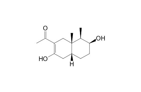 1-[(4aR,7S*,8R*,8aS*)-3,7-Dihydroxy-8,8a-dimethyl-1,4,4a,5,6,7,8,8a-octahydro-2-naphthalenyl]-1-ethanone