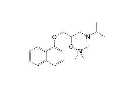 1-{[1',1'-dimethyl-3'-isopropyl-1-sila-3-aza-6-oxacyclohex-5'-yl]methoxy}naphthalene