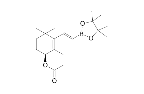 (S)-2,4,4-trimethyl-3-[2'-(4'',4'',5'',5''-Tetramethyl-[1.3.2]dioxaborolan-2''-yl)ethen-1'-yl]-cyclohex-2-enyl-Acetate