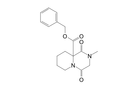 9a-Benzyloxycarbonyl-2-methyl-1,4-dioxooctahydropyrido[1,2-a]pyrazine