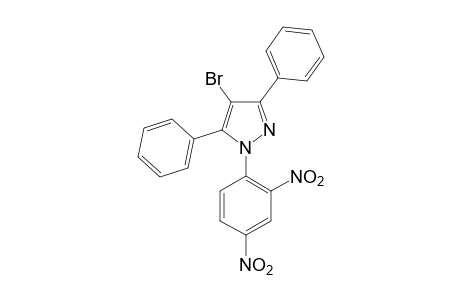 4-bromo-1-(2,4-dinitrophenyl)-3,5-diphenylpyrazole