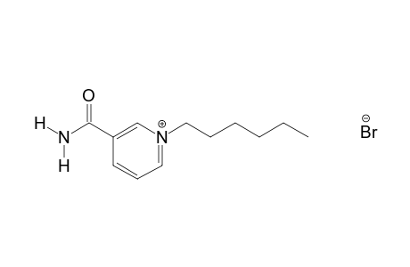 3-carbamoyl-1-hexylpyridinium bromide