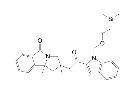 5,7-Dimethyl-5-[2-[1-(2-trimethylsilylethoxymethyl)-1H-indol-2-yl]-2-oxoethyl]-3-azatricyclo[6.4.0.0(3,7)]dodeca-8,10,12-triene-2-one