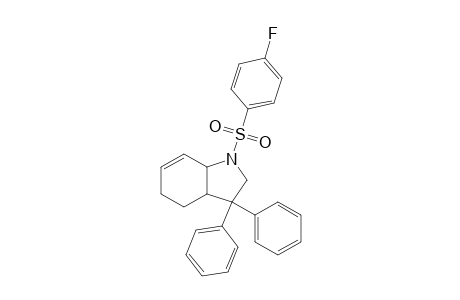 (+-)-(3aS,8aR)-3,3-Diphenyl-1-(4-fluorophenylsulfonyl)-1,3,3a,4,5,7a-hexahydro-1H-indole