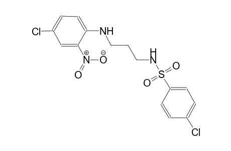 4-chloro-N-[3-(4-chloro-2-nitroanilino)propyl]benzenesulfonamide