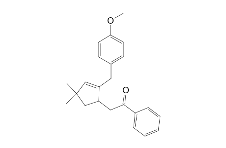 2-[2-(4-Methoxyphenyl)methyl-4,4-dimethyl-2-cyclopenten-1-yl]-1-phenylethanone