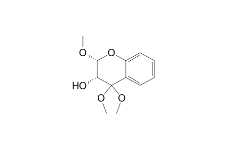 2H-1-Benzopyran-3-ol, 3,4-dihydro-2,4,4-trimethoxy-, cis-