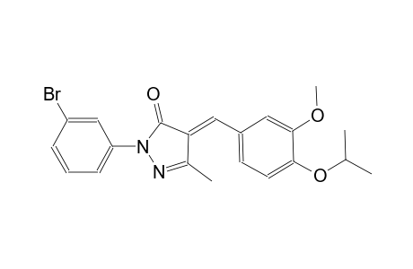 (4E)-2-(3-bromophenyl)-4-(4-isopropoxy-3-methoxybenzylidene)-5-methyl-2,4-dihydro-3H-pyrazol-3-one