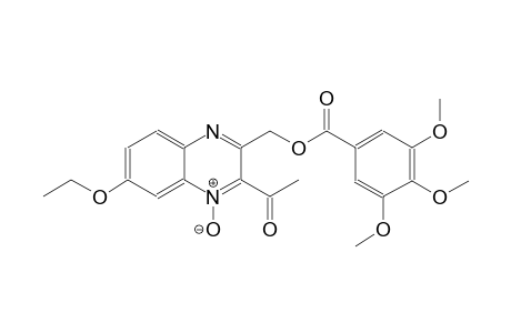 (3-acetyl-6-ethoxy-4-oxido-2-quinoxalinyl)methyl 3,4,5-trimethoxybenzoate