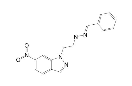 (E)-BENZALDEHYDE-[2-(6-NITRO-1H-INDAZOL-1-YL)-ETHYL]-HYDRAZONE