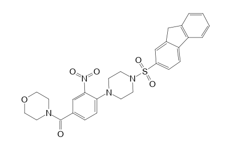 Morpholine, 4-[4-[4-(9H-fluoren-2-ylsulfonyl)-1-piperazinyl]-3-nitrobenzoyl]-