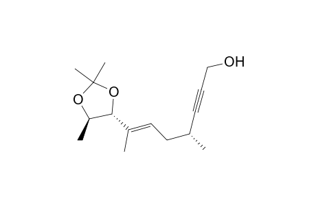 (E)-(4R,8R,9R)-8,9-(Isopropylidenedioxy)-4,7-dimethyl-6-decen-2-yn-1-ol