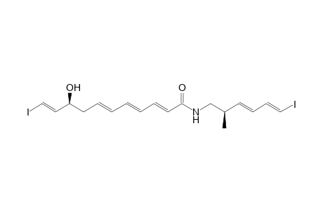 N-[(2R,3E,5E)-6-Iodo-2-methyl-3,5-hexadienyl]-(2E,4E,6E,9S,10E)-9-hydroxy-11-iodo-2,4,6,10-undecatetraenamide
