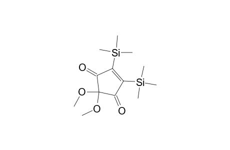 2,2-Dimethoxy-4,5-bis(trimethylsilyl)cyclopent-4-ene-1,3-dione