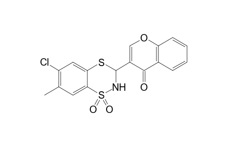 3-(6-chloro-7-methyl-1,1-dioxido-2,3-dihydro-1,4,2-benzodithiazin-3-yl)-4H-chromen-4-one