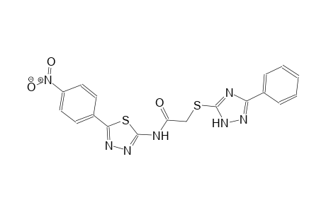 acetamide, N-[5-(4-nitrophenyl)-1,3,4-thiadiazol-2-yl]-2-[(3-phenyl-1H-1,2,4-triazol-5-yl)thio]-